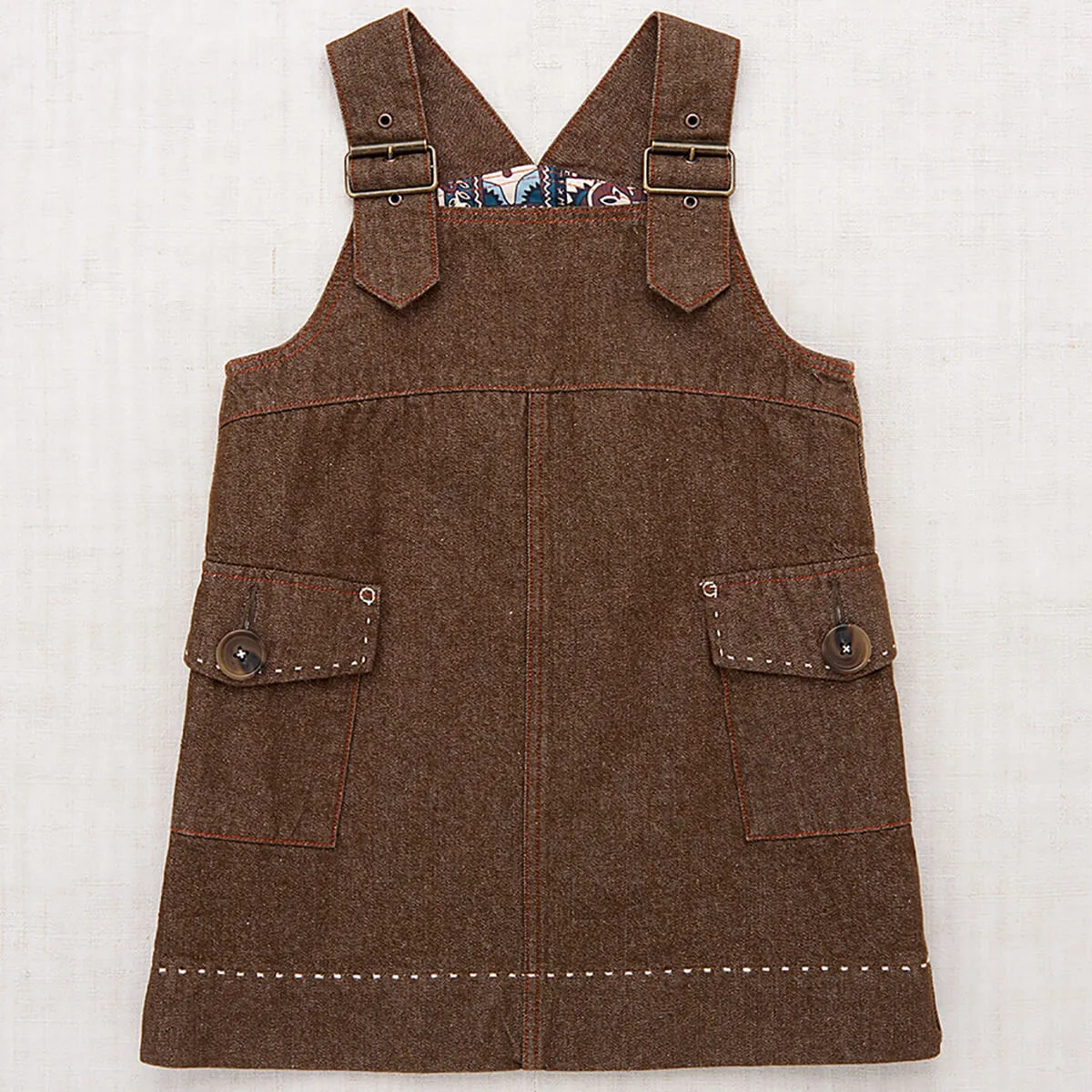 Buckle Jumper Dress in Earth by Misha & Puff