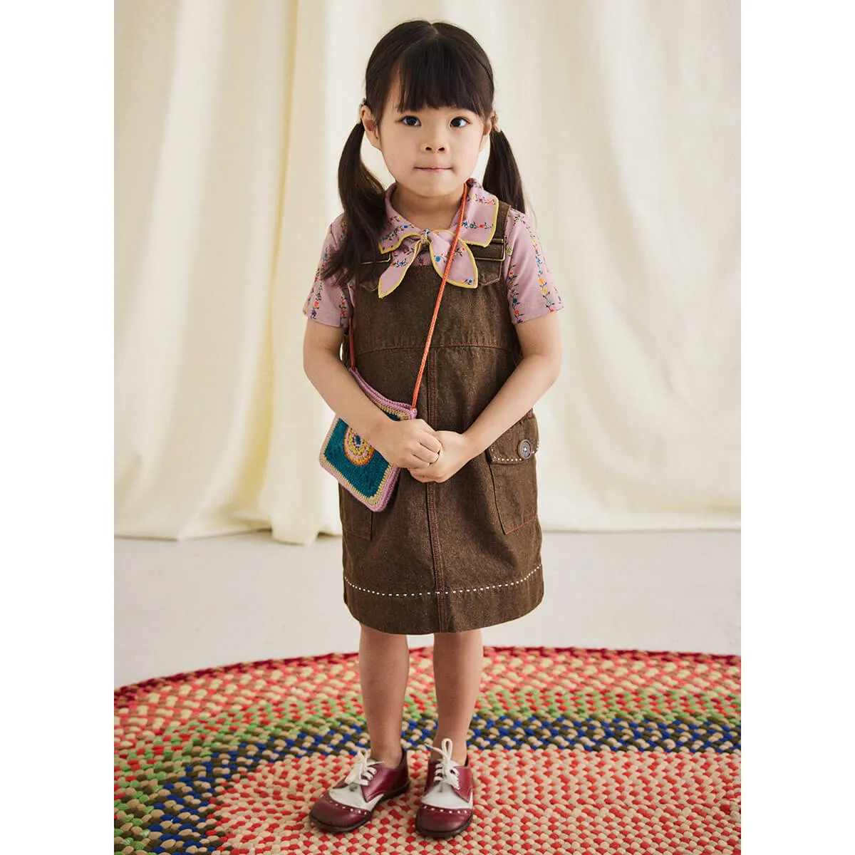 Buckle Jumper Dress in Earth by Misha & Puff
