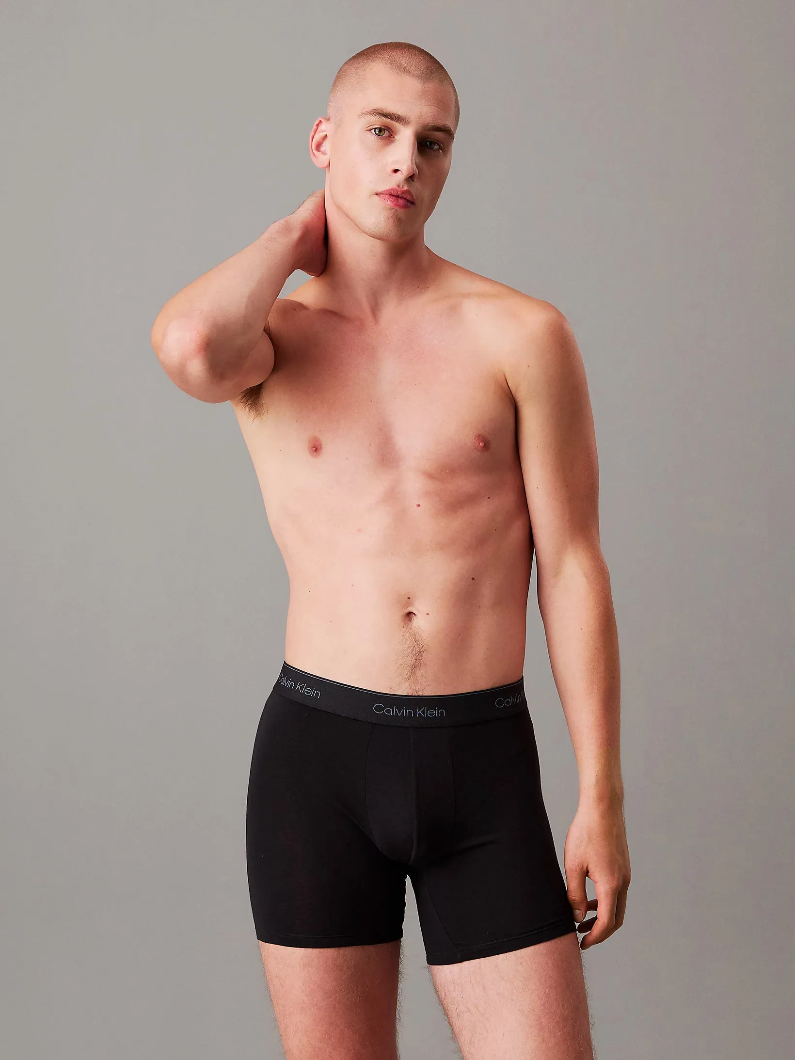 Calvin Klein Mens Boxer Brief  - Icon Cotton Stretch (3-Pack)