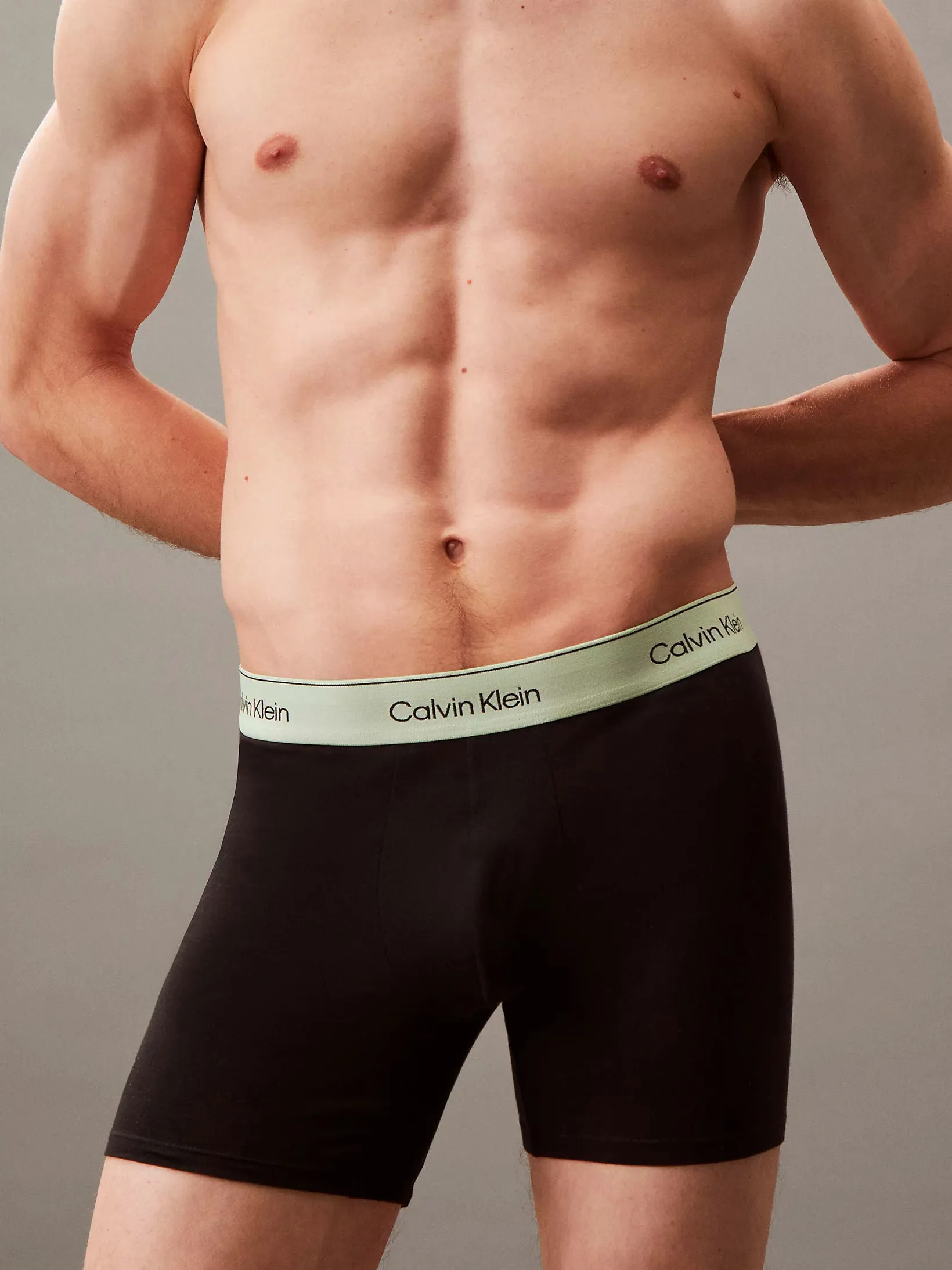 Calvin Klein Mens Boxer Brief  - Icon Cotton Stretch (3-Pack)