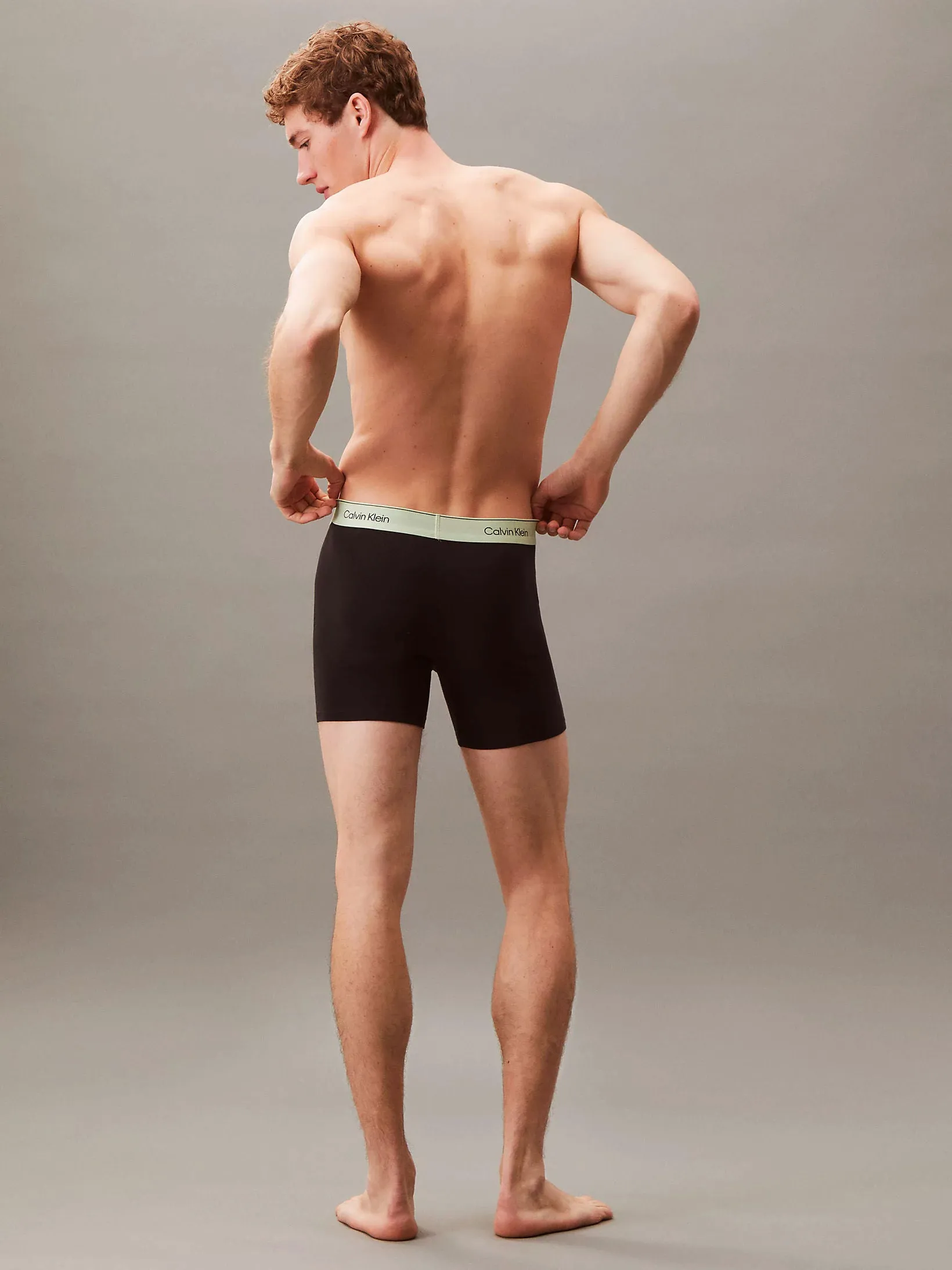 Calvin Klein Mens Boxer Brief  - Icon Cotton Stretch (3-Pack)