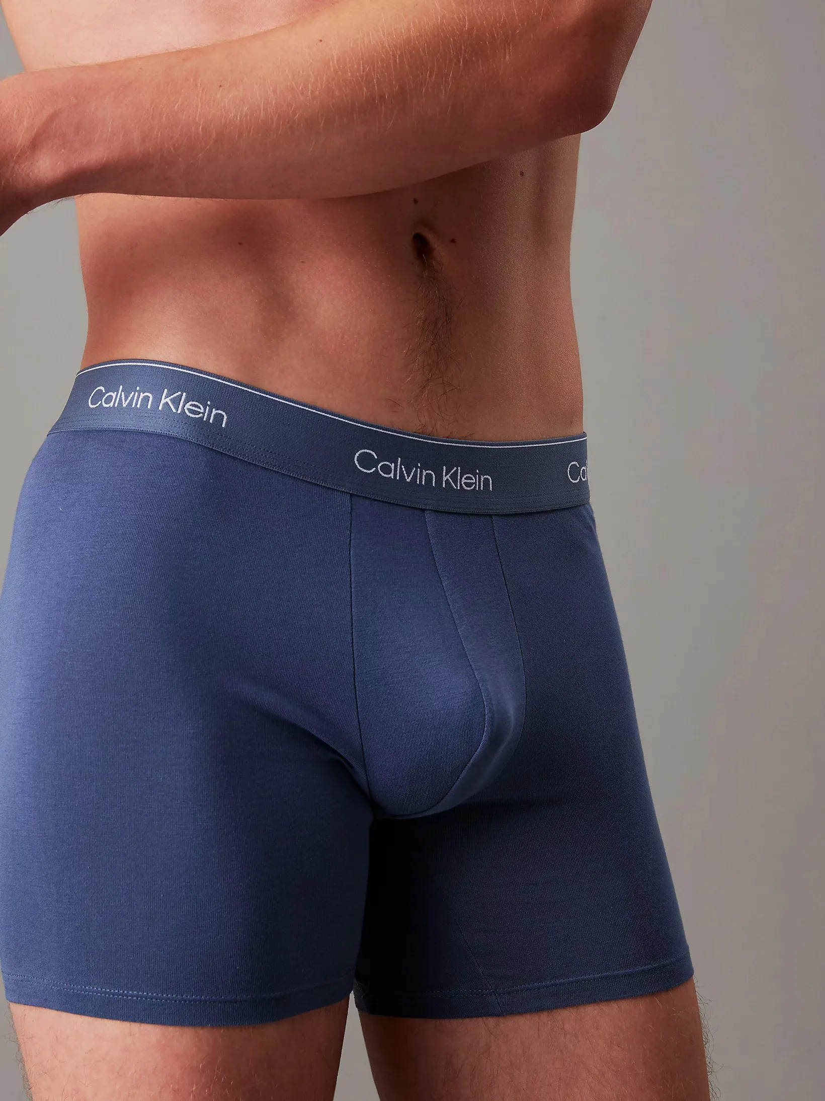 Calvin Klein Mens Boxer Brief  - Icon Cotton Stretch (3-Pack)