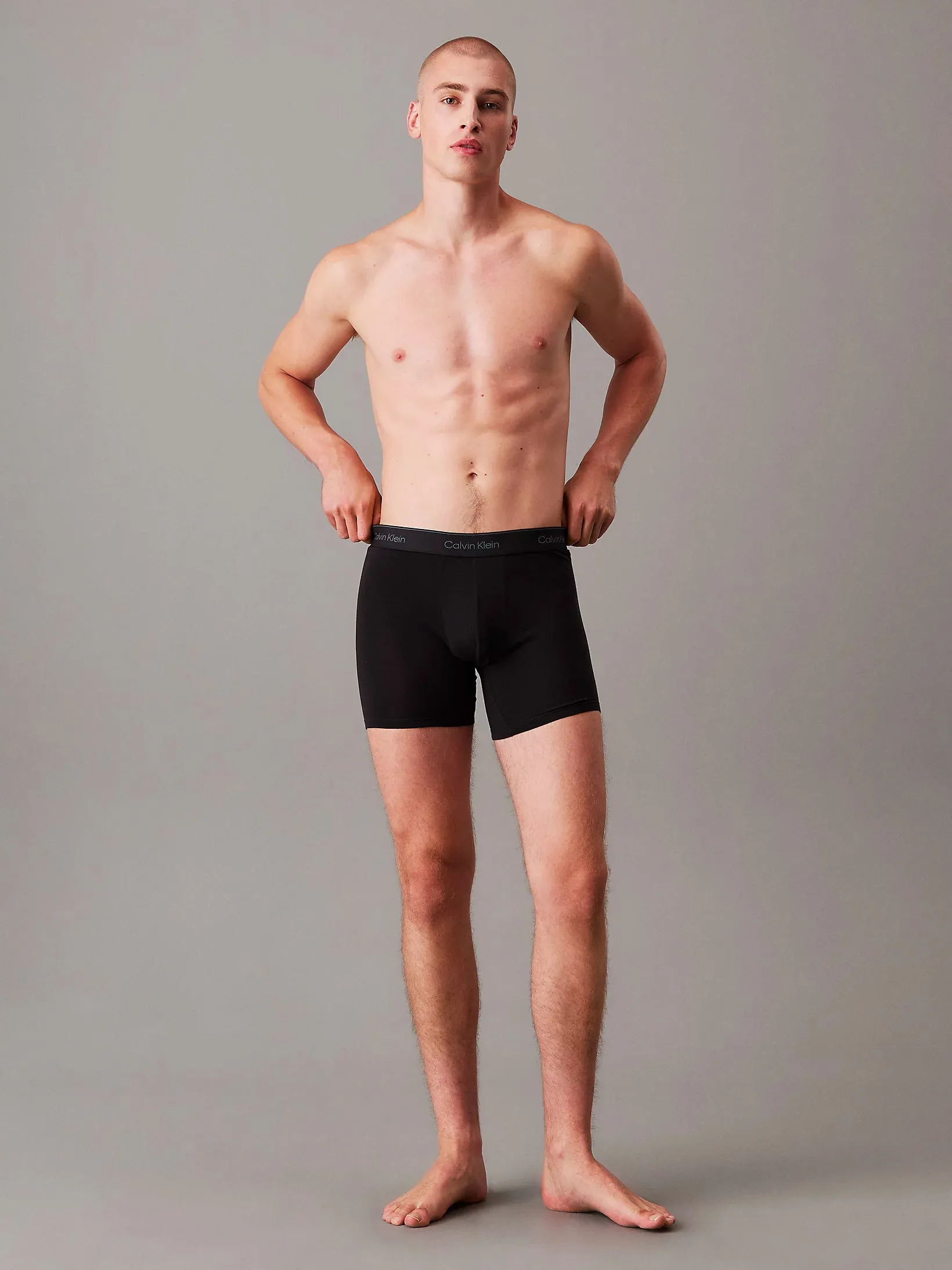 Calvin Klein Mens Boxer Brief  - Icon Cotton Stretch (3-Pack)