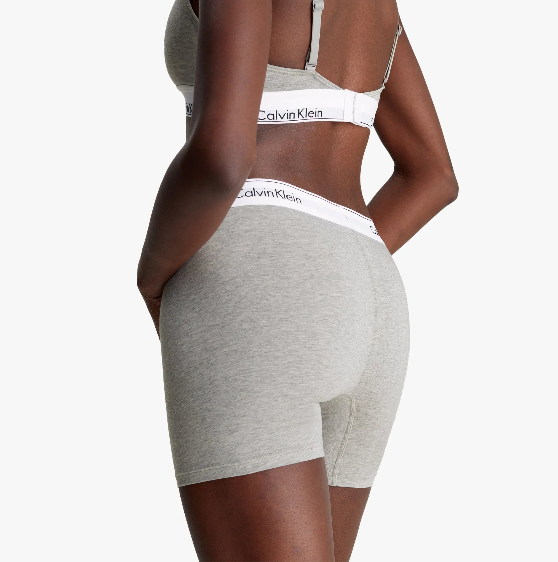 Calvin Klein MODERN COTTON Boxer Briefs Womens Grey Heather