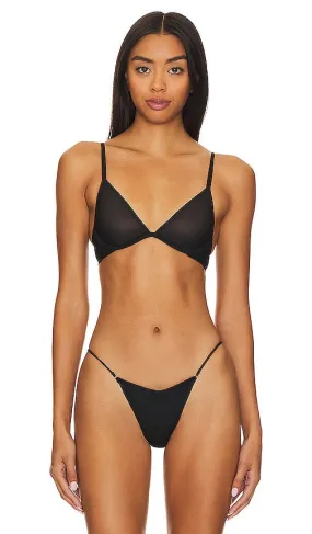 Calvin Klein Underwear Sheer Marq Unlined Bra in Black