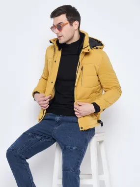 Camla Barcelona Yellow Puffer Jacket For Men