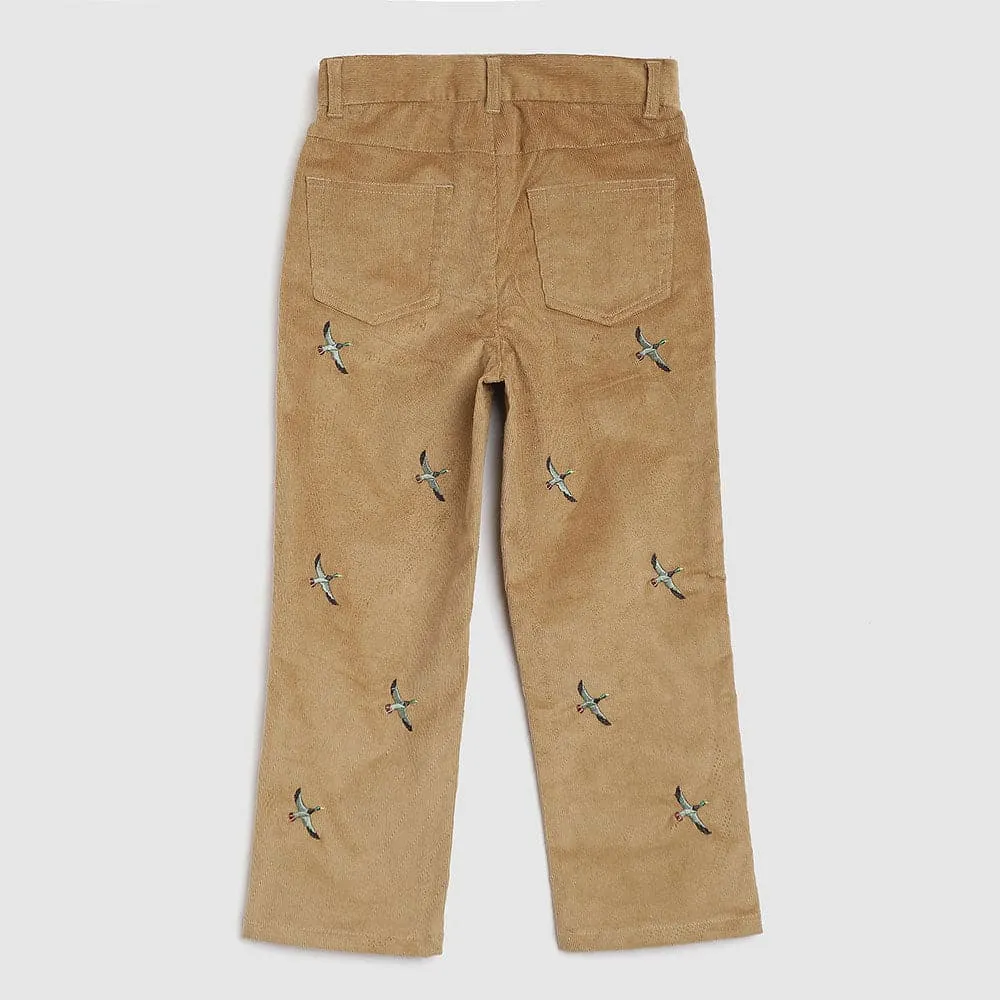 Cape Cod Duck Motif Corduroy Pants
