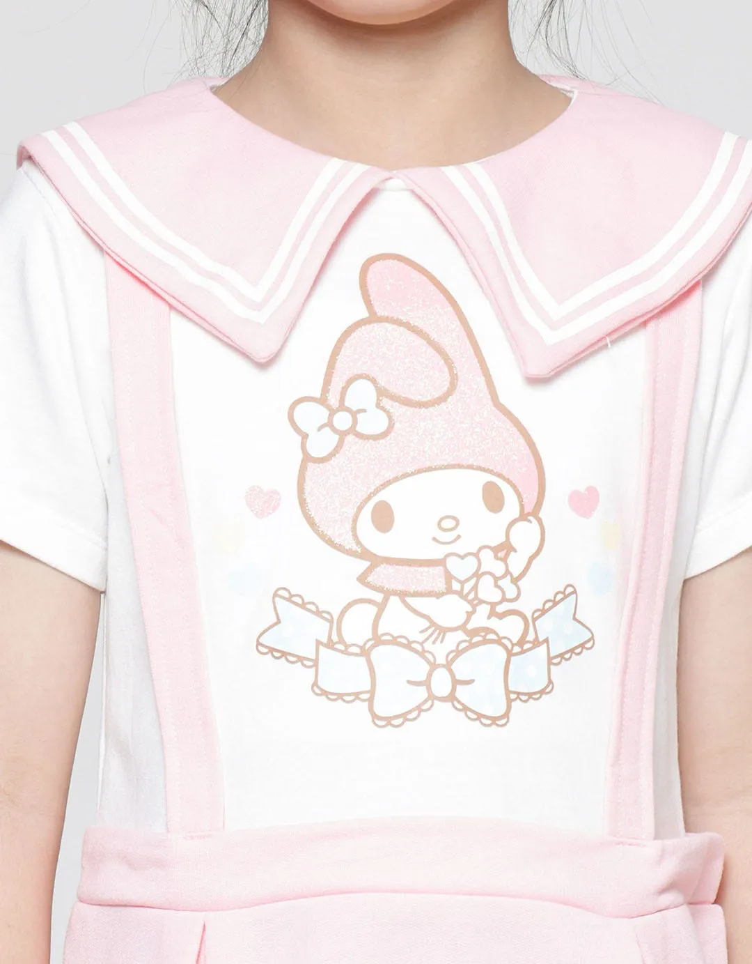 Character Melody Collar Midi Dress Anak Perempuan