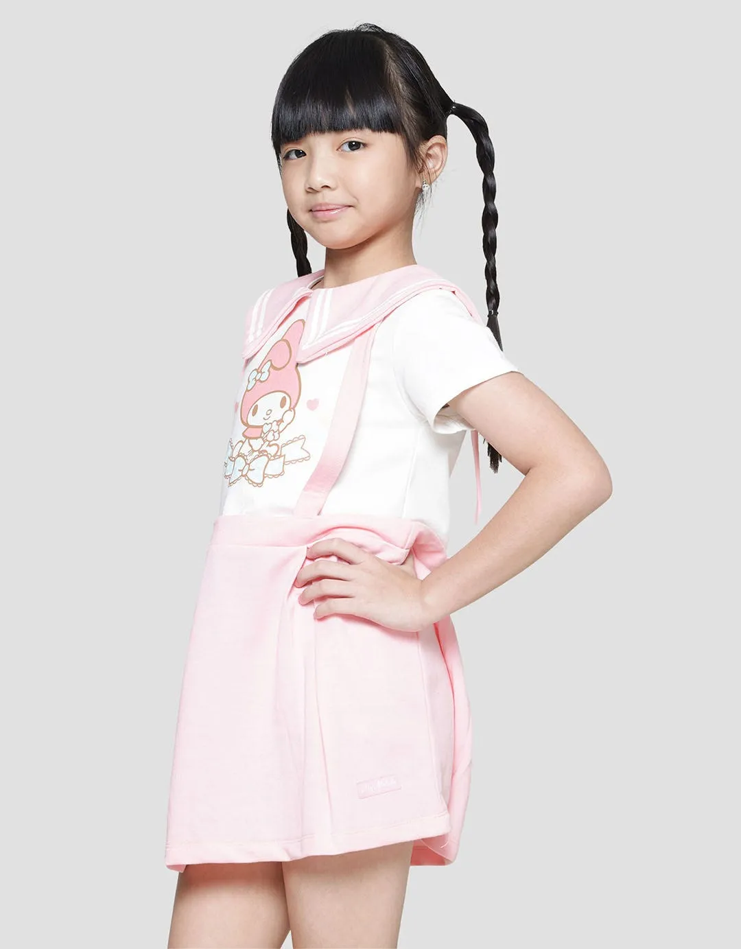 Character Melody Collar Midi Dress Anak Perempuan