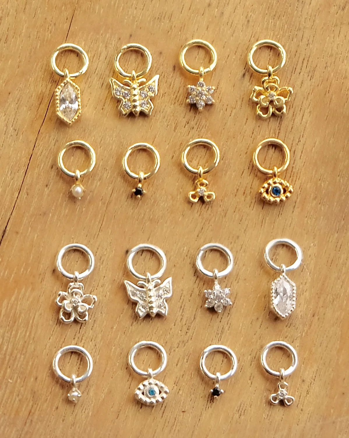 Chihiro Flower Charm - Sterling Silver