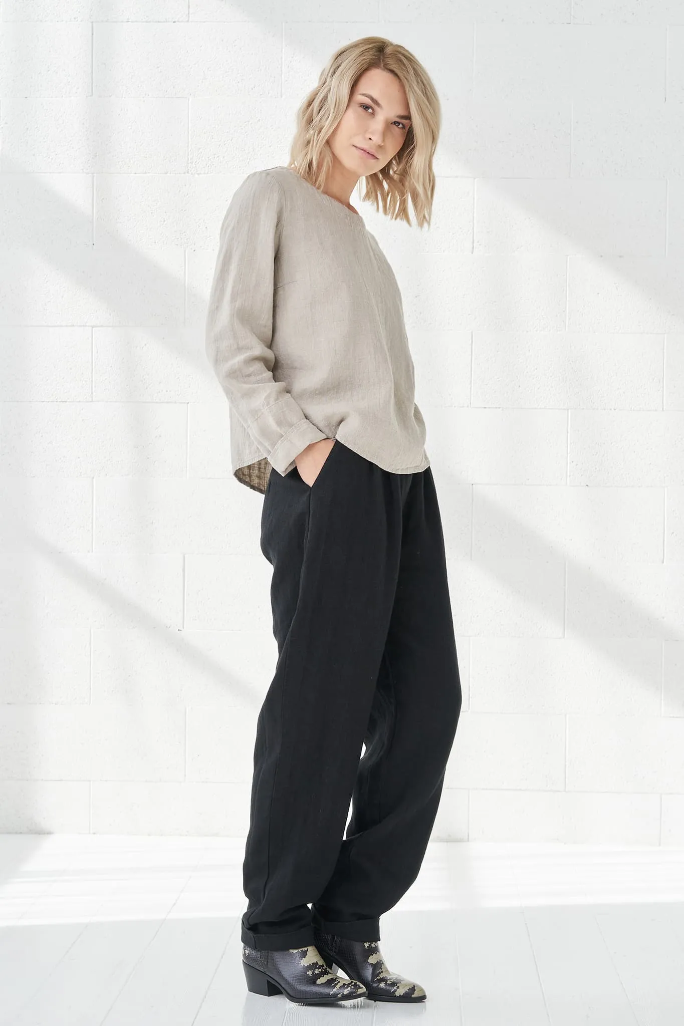 Classic linen pants Pamela