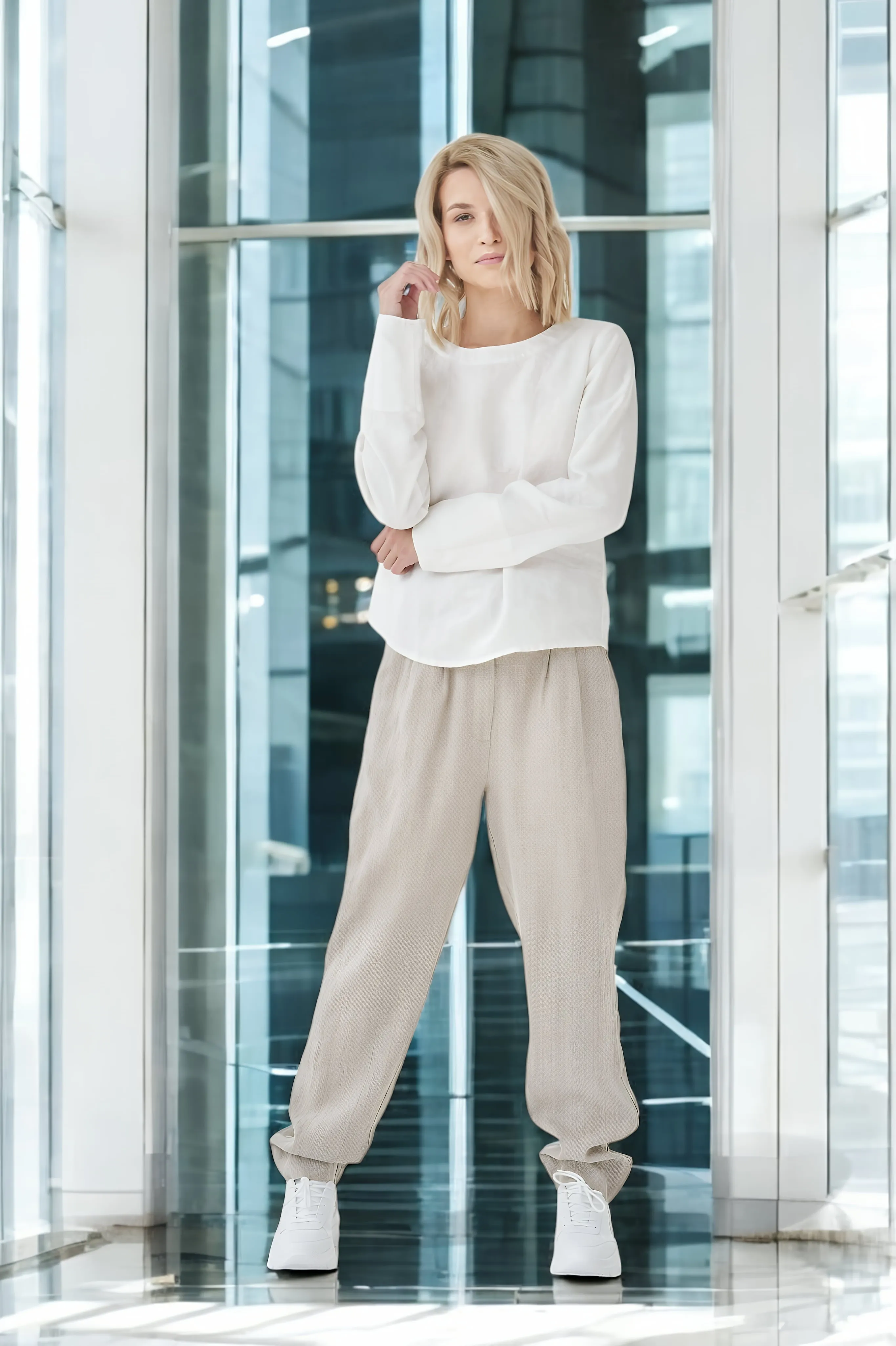 Classic linen pants Pamela