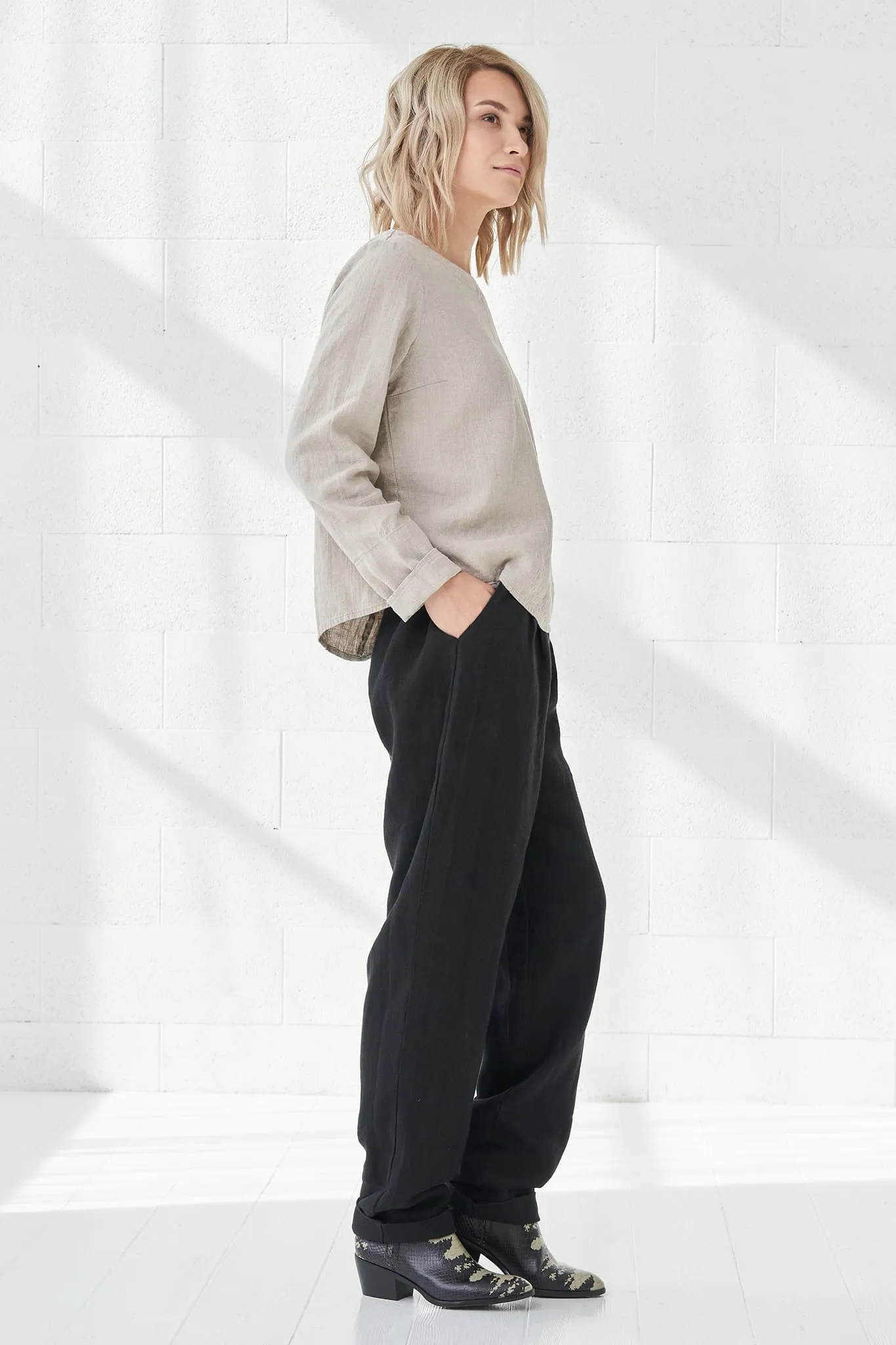 Classic linen pants Pamela