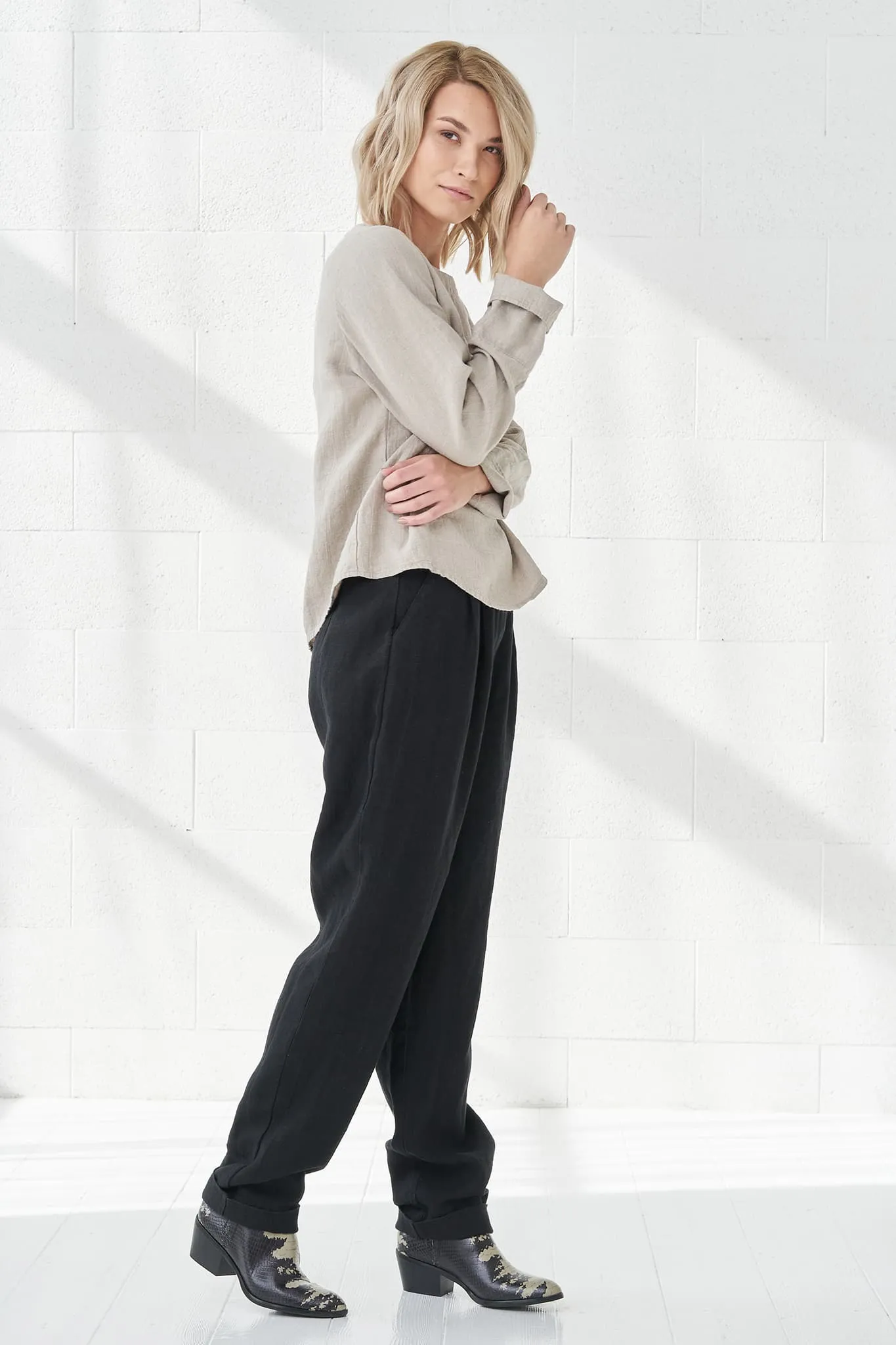 Classic linen pants Pamela