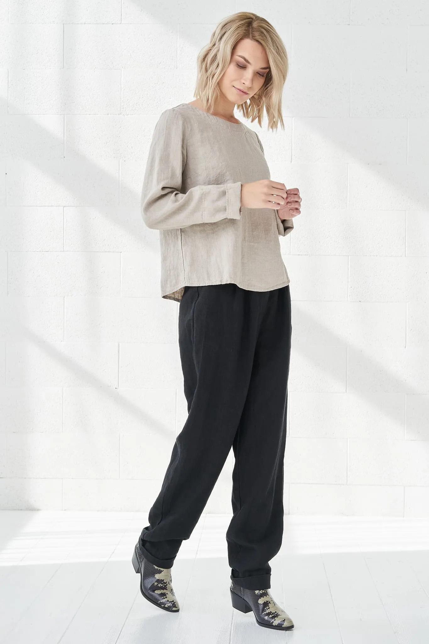 Classic linen pants Pamela