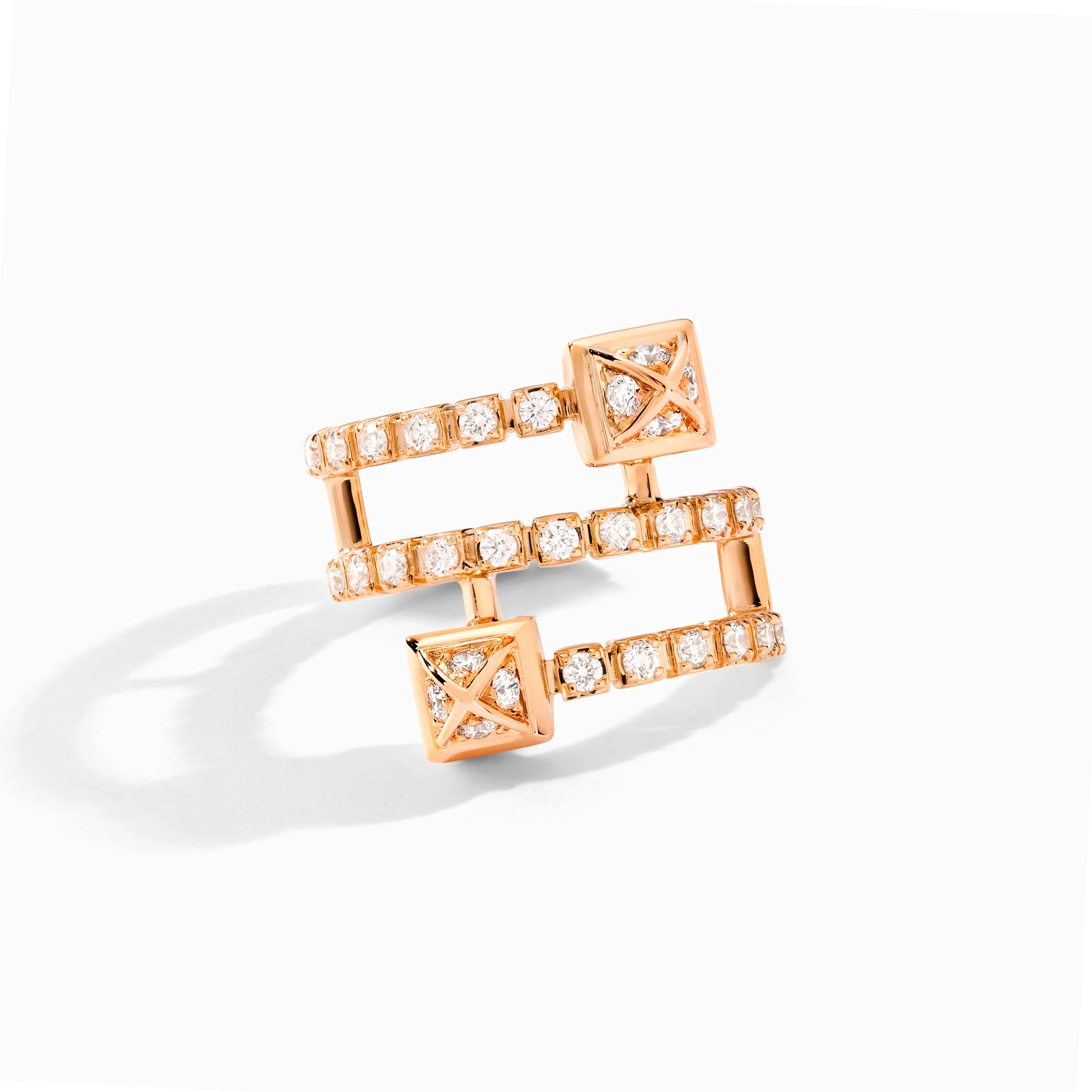 Cleo Lotus Full Diamond Twist Ear Cuff (Single R)