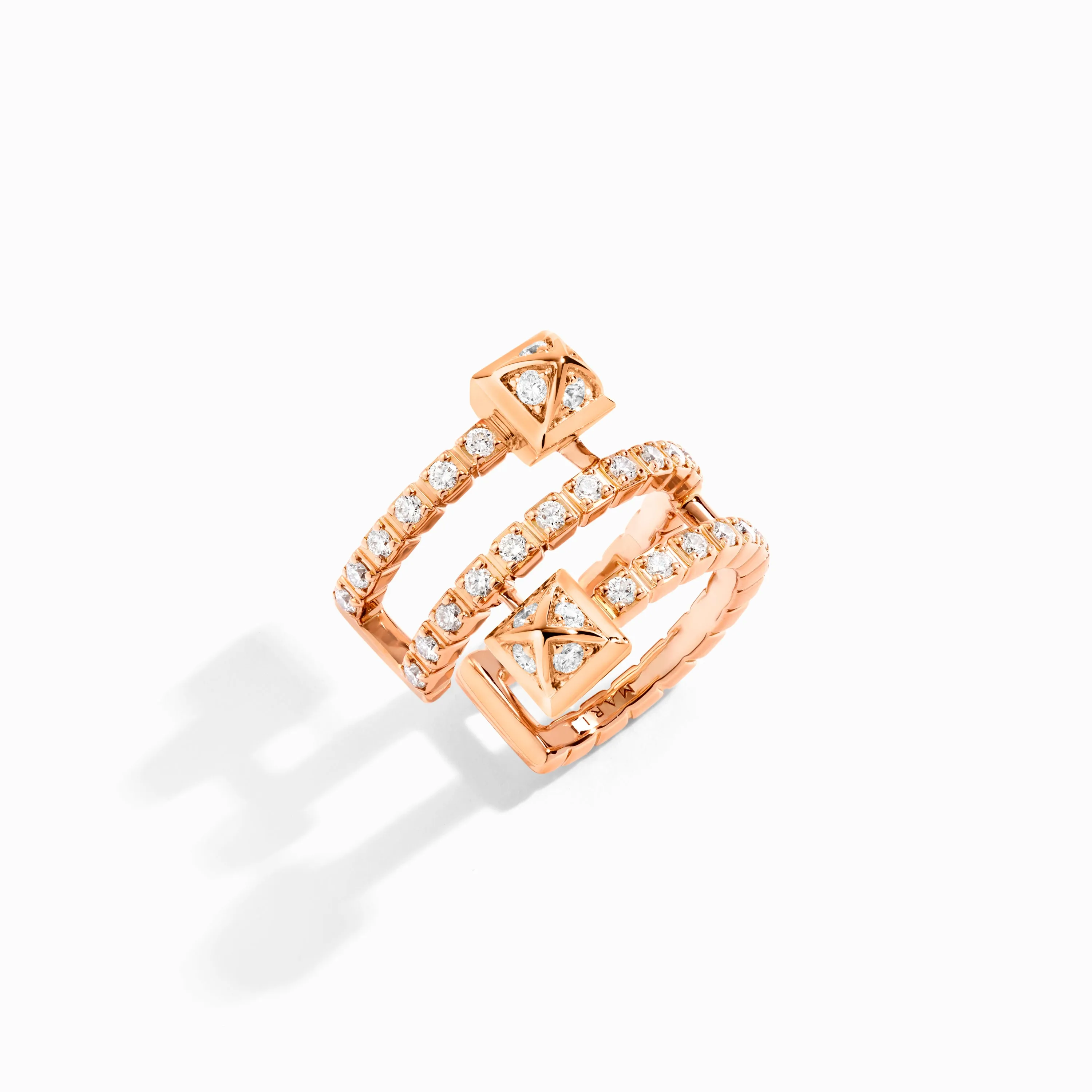 Cleo Lotus Full Diamond Twist Ear Cuff (Single R)