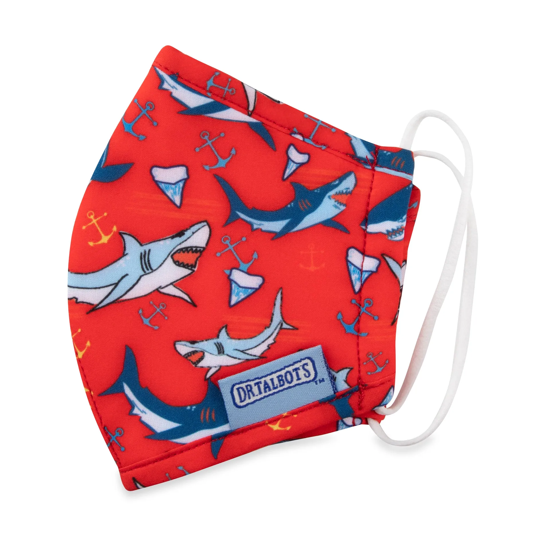 Cloth Face Mask - Ages 2-5 - 1 pack - Sharks