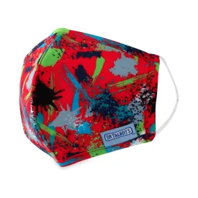 Cloth Face Mask - Ages 6-12 - 1 pack - Paint Splatter