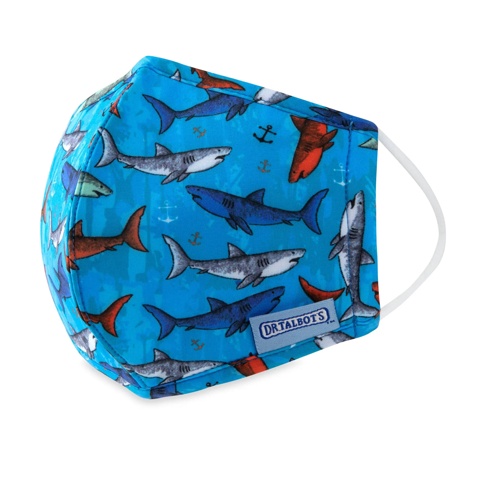 Cloth Face Mask - Ages 6-12 - 1 pack - Sharks