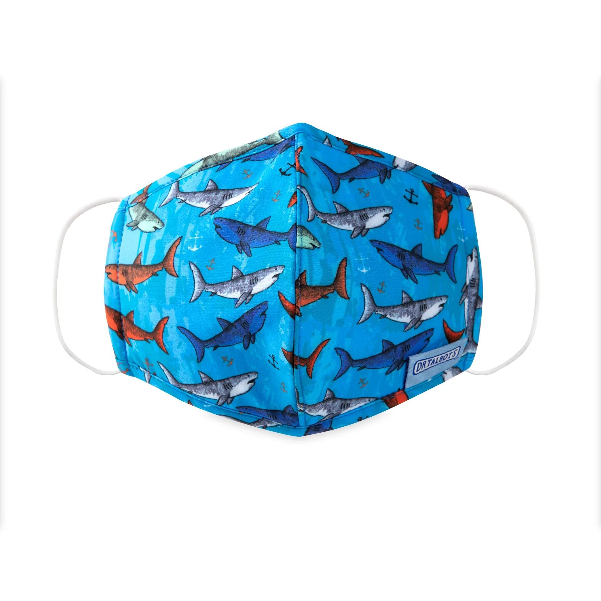 Cloth Face Mask - Ages 6-12 - 1 pack - Sharks