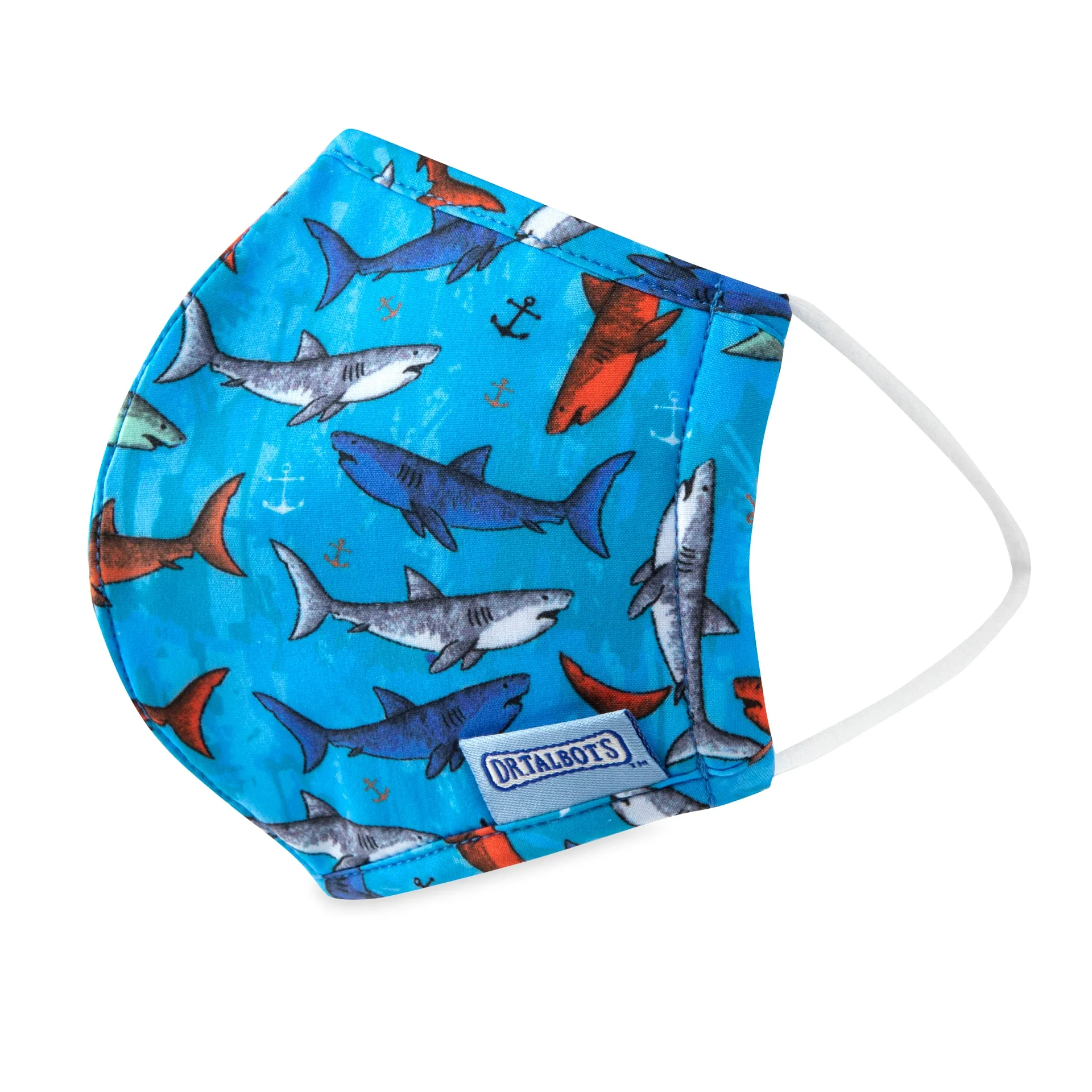 Cloth Face Mask - Ages 6-12 - 1 pack - Sharks