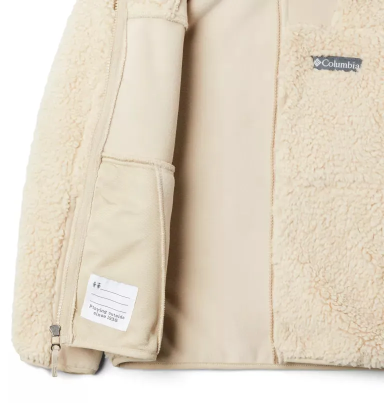 Columbia Sportswear Kids Winter Pass Sherpa Full Zip in Ancient Fossil: Sizes: 4 to 18