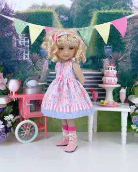 Cotton Candy Flowers - dress with boots for Ruby Red Fashion Friends doll