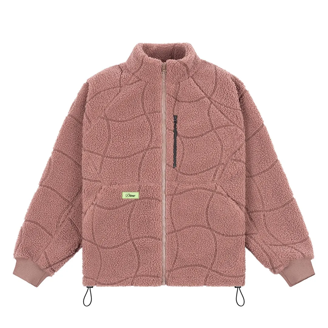 Coverstich Sherpa Fleece - Mauve