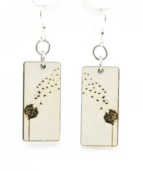 Dandy Lion Blossom Earrings: Green Tree Jewelry
