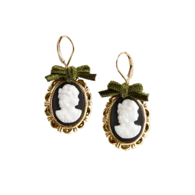 Dark Romance Goddess Cameo Earrings