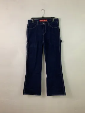 Dark wash Guess carpenter flair jeans