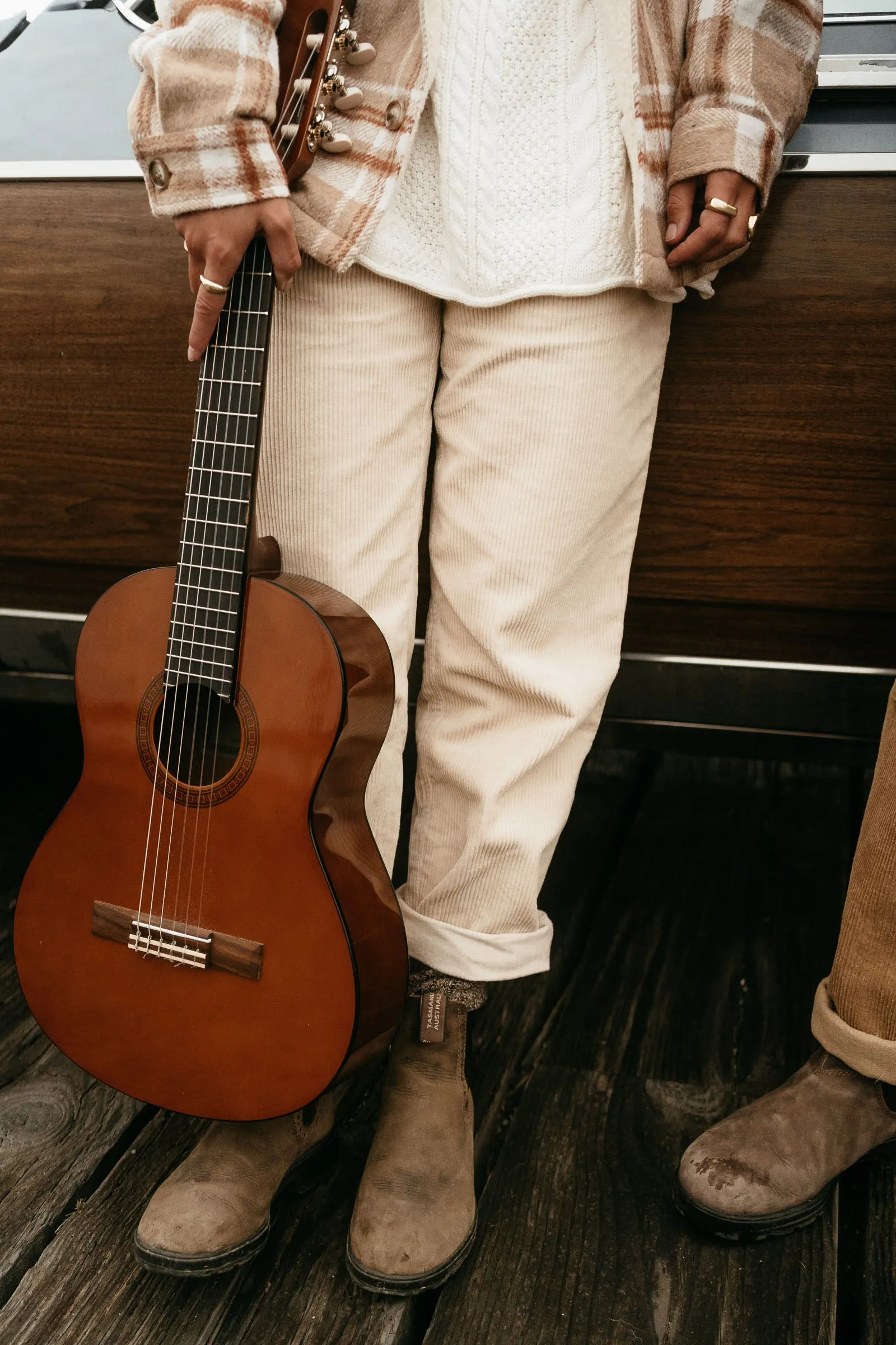 Dayton - Unisex Cream Cord Pants