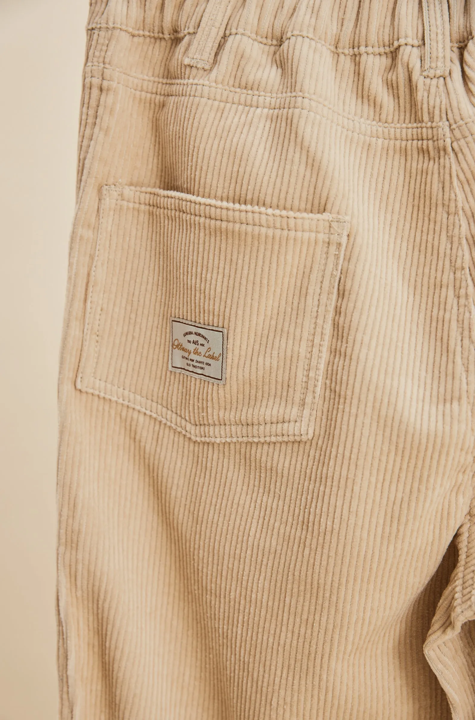 Dayton - Unisex Cream Cord Pants