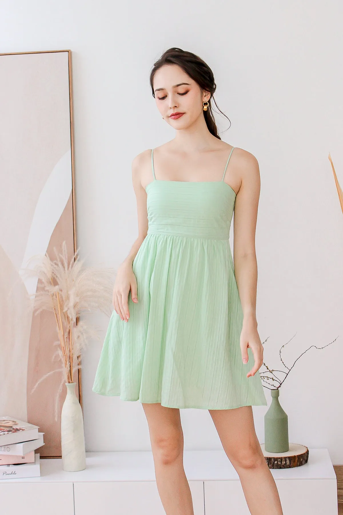 Della Babydoll Dress Romper - Mint [XS/S/M/L/XL]