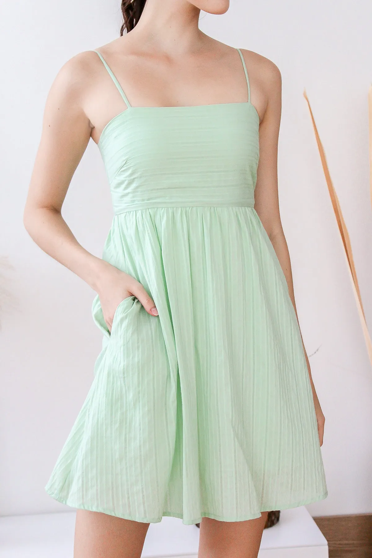 Della Babydoll Dress Romper - Mint [XS/S/M/L/XL]