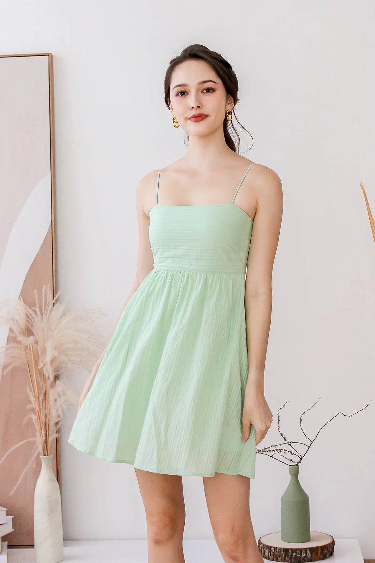 Della Babydoll Dress Romper - Mint [XS/S/M/L/XL]
