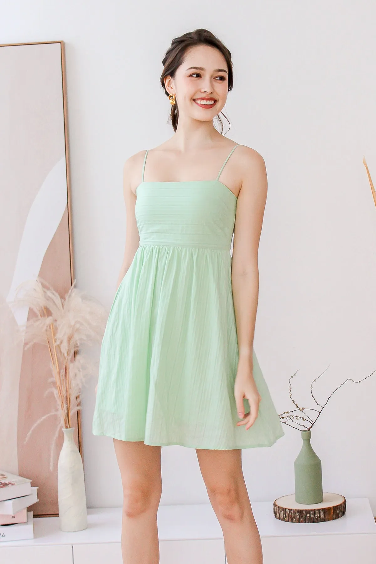 Della Babydoll Dress Romper - Mint [XS/S/M/L/XL]