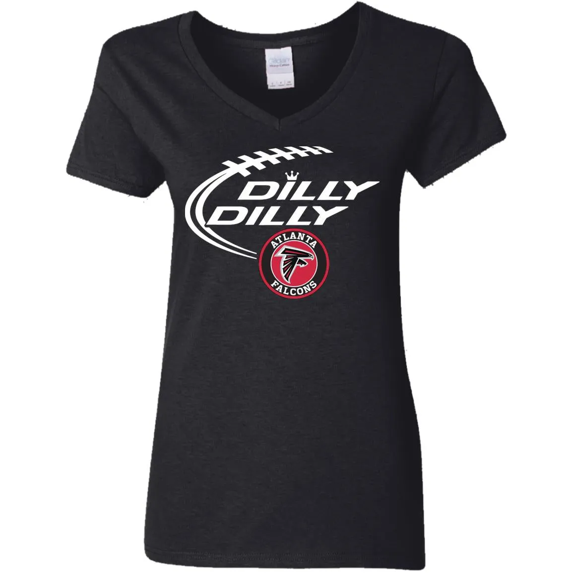 Dilly Dilly Atlanta Falcons Nfl Football Women V-Neck T-Shirt