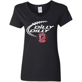 Dilly Dilly Atlanta Falcons Nfl Football Women V-Neck T-Shirt