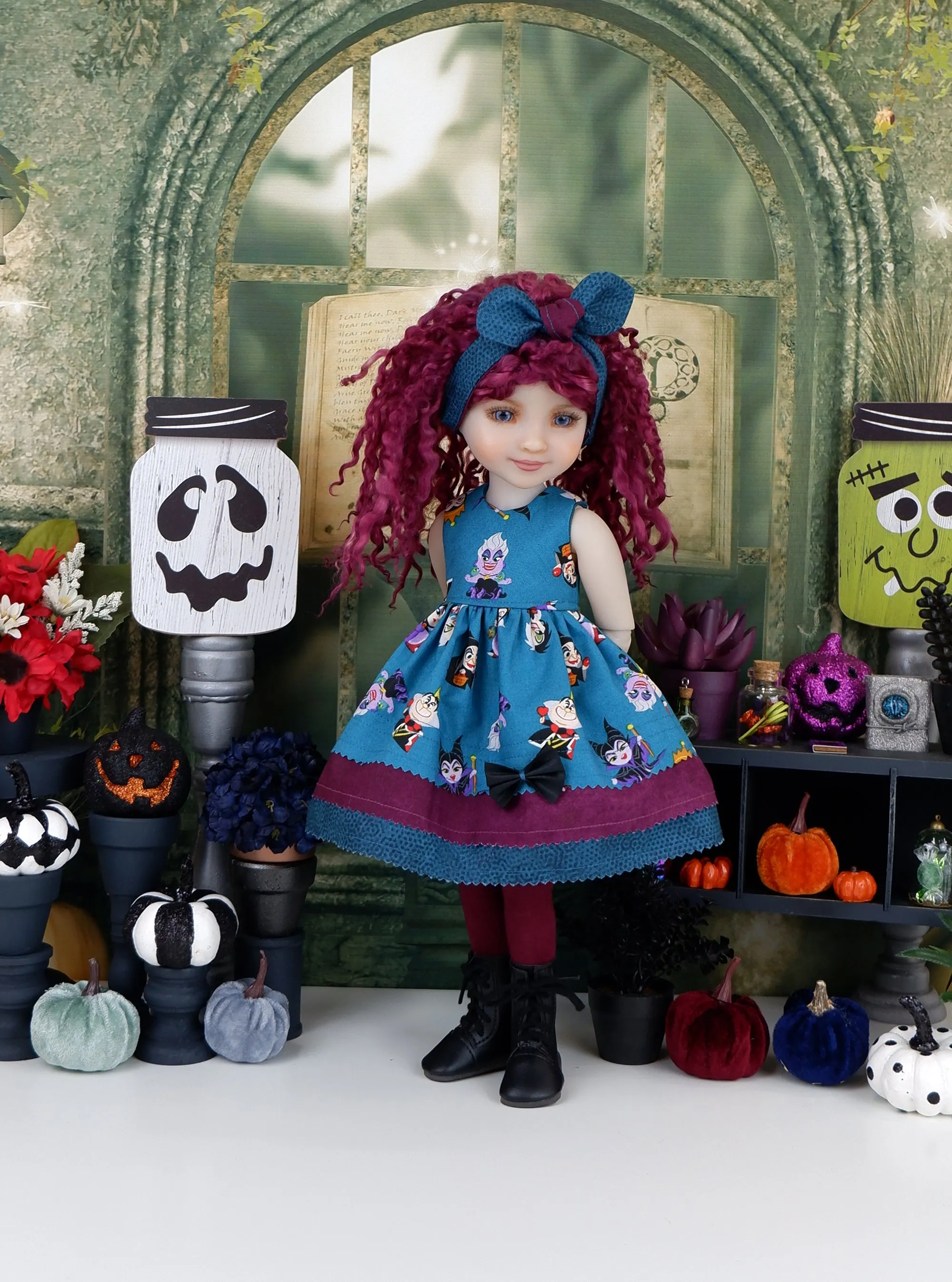 Disney Villains - dress with boots for Ruby Red Fashion Friends doll