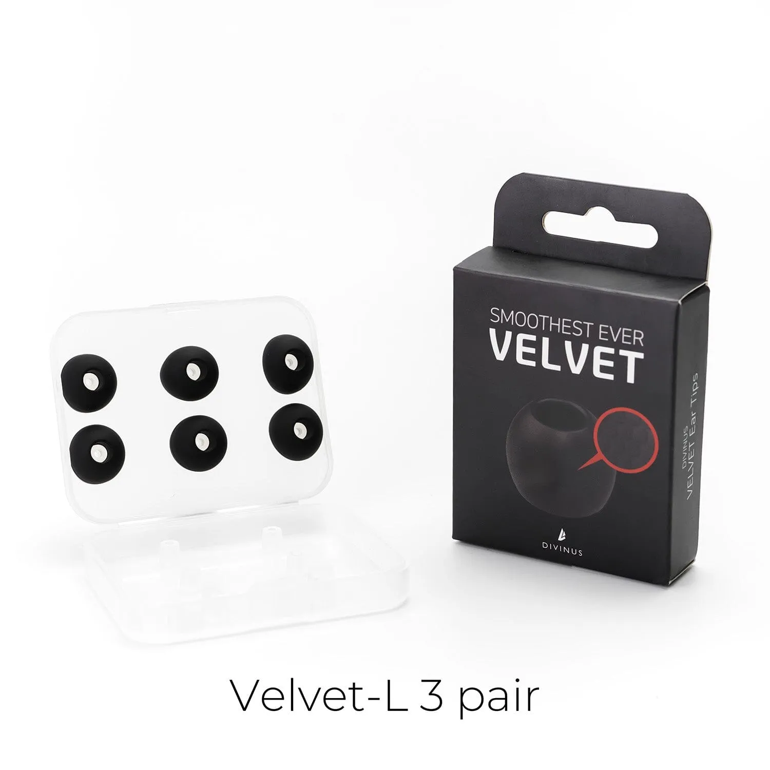 DIVINUS Velvet Silicone Eartips For 3-5mm Nozzle
