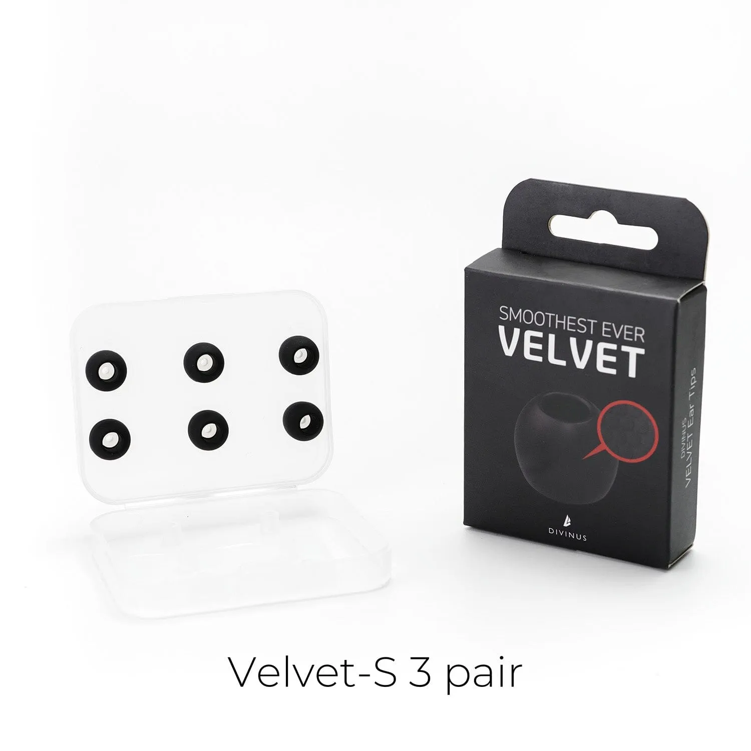 DIVINUS Velvet Silicone Eartips For 3-5mm Nozzle
