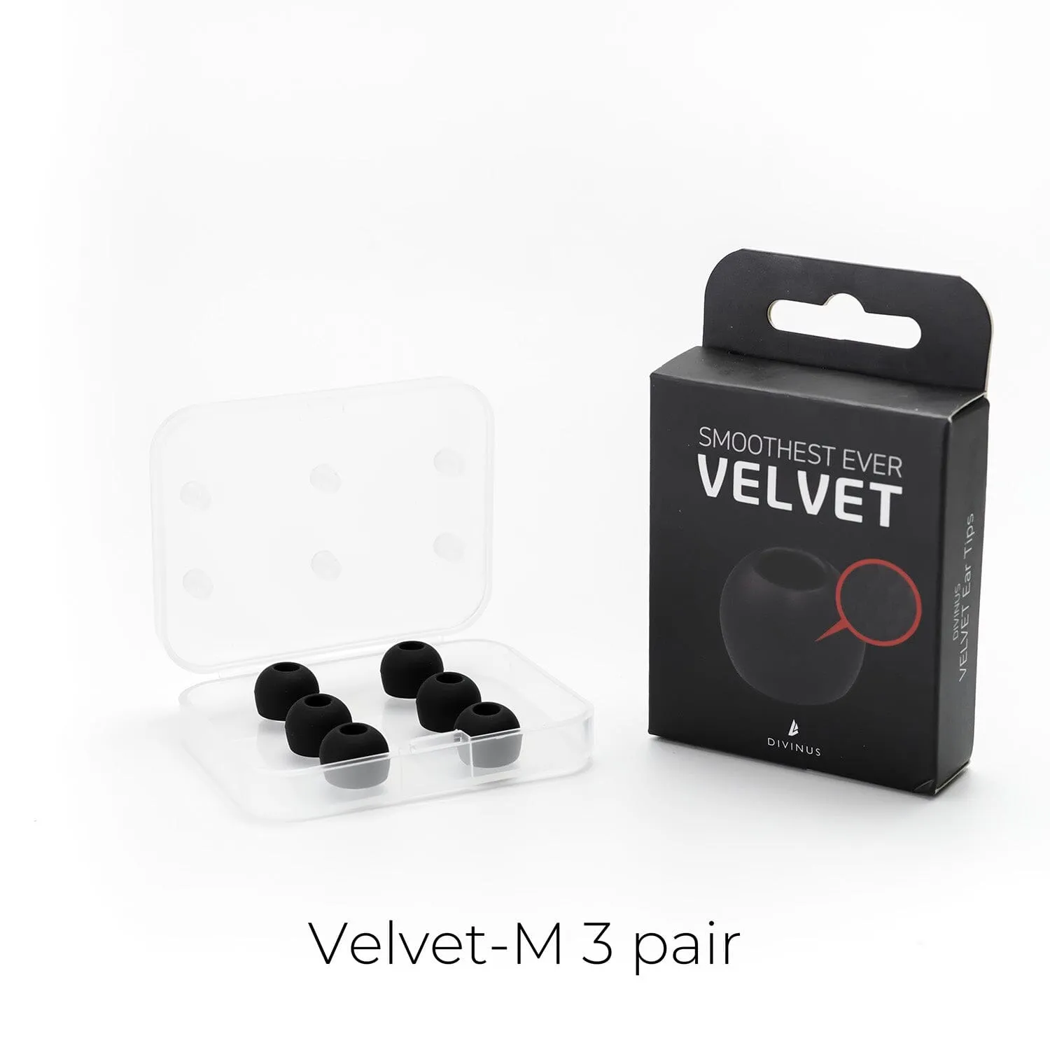 DIVINUS Velvet Silicone Eartips For 3-5mm Nozzle