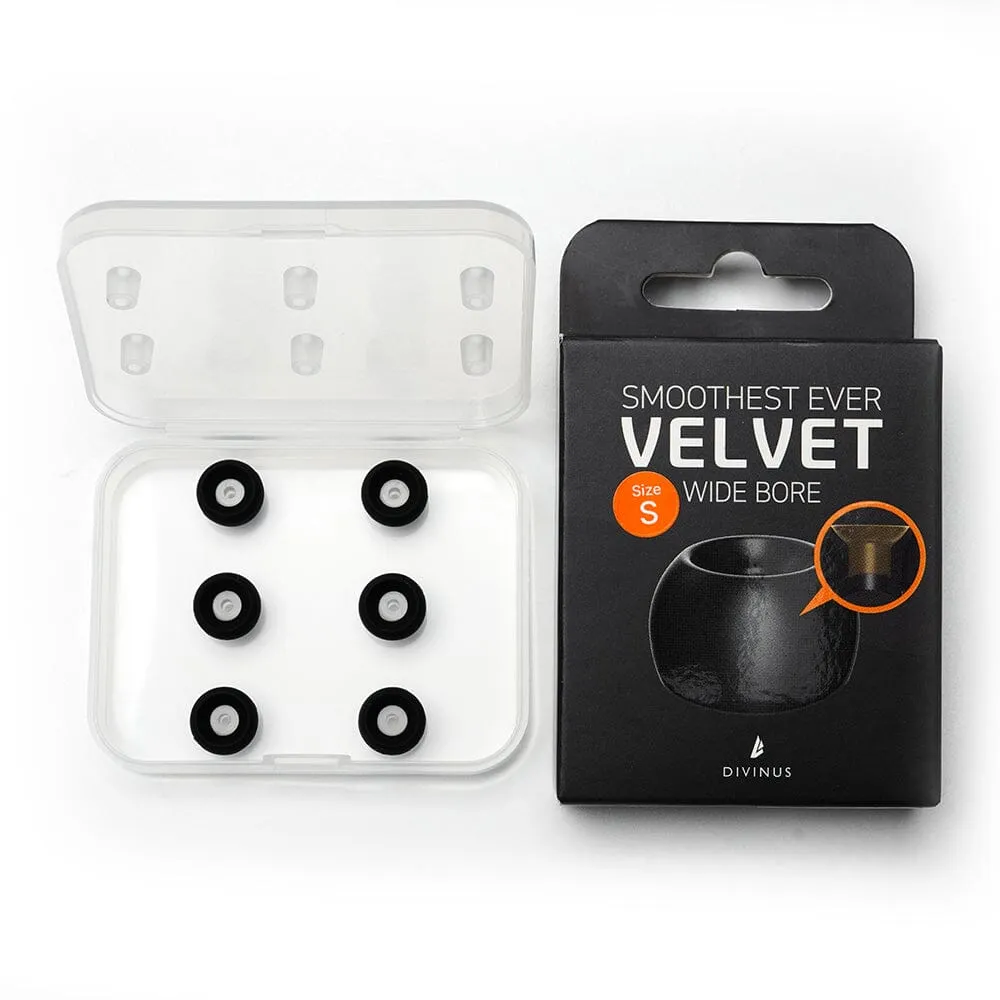 DIVINUS Velvet Wide Bore Silicone Eartips For 4-6mm Nozzle