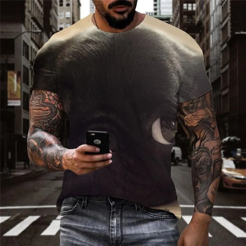 dog shirt Cool Puppy Cute animal big Smart dogs Cool art costume men's