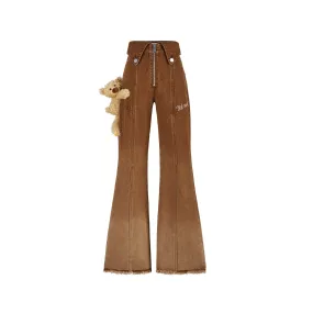Doozoo Gradient Color Jeans in Brown