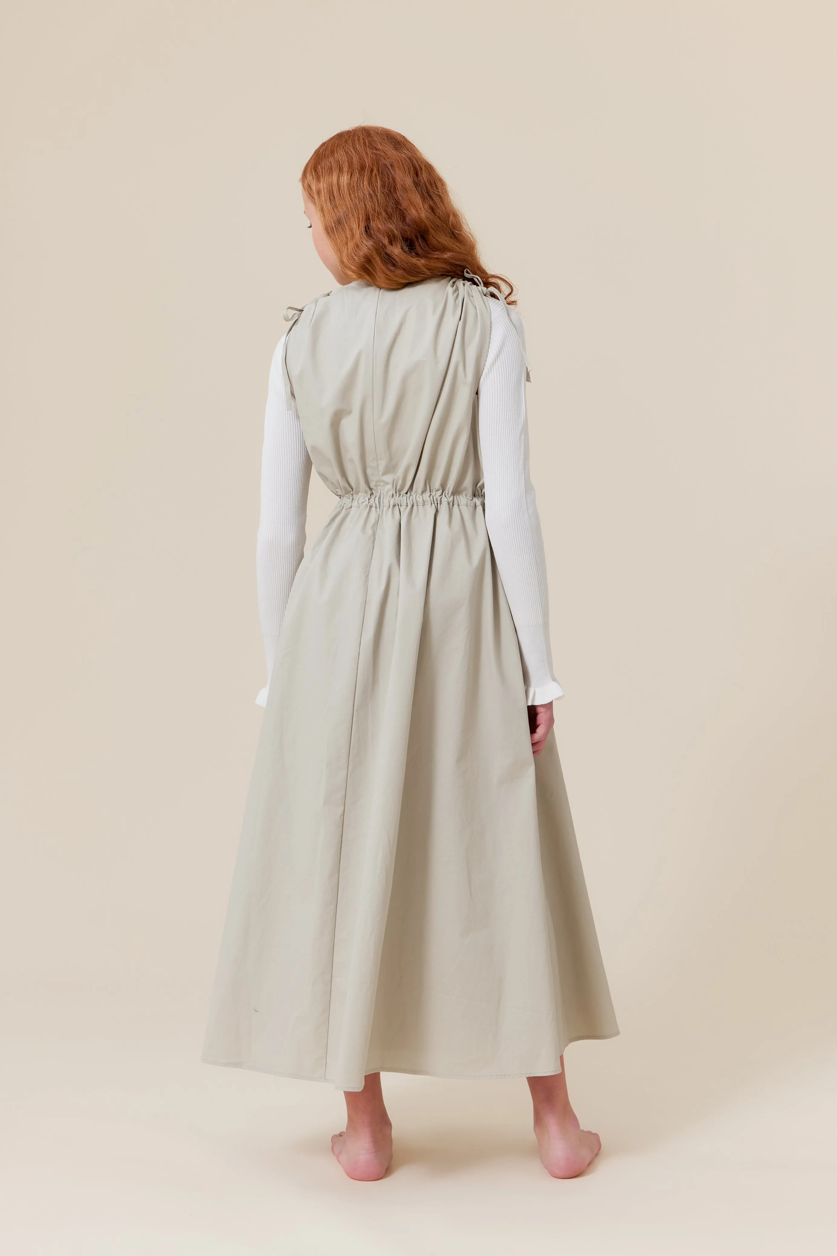 dress elastic pulley waist jumper - vintage