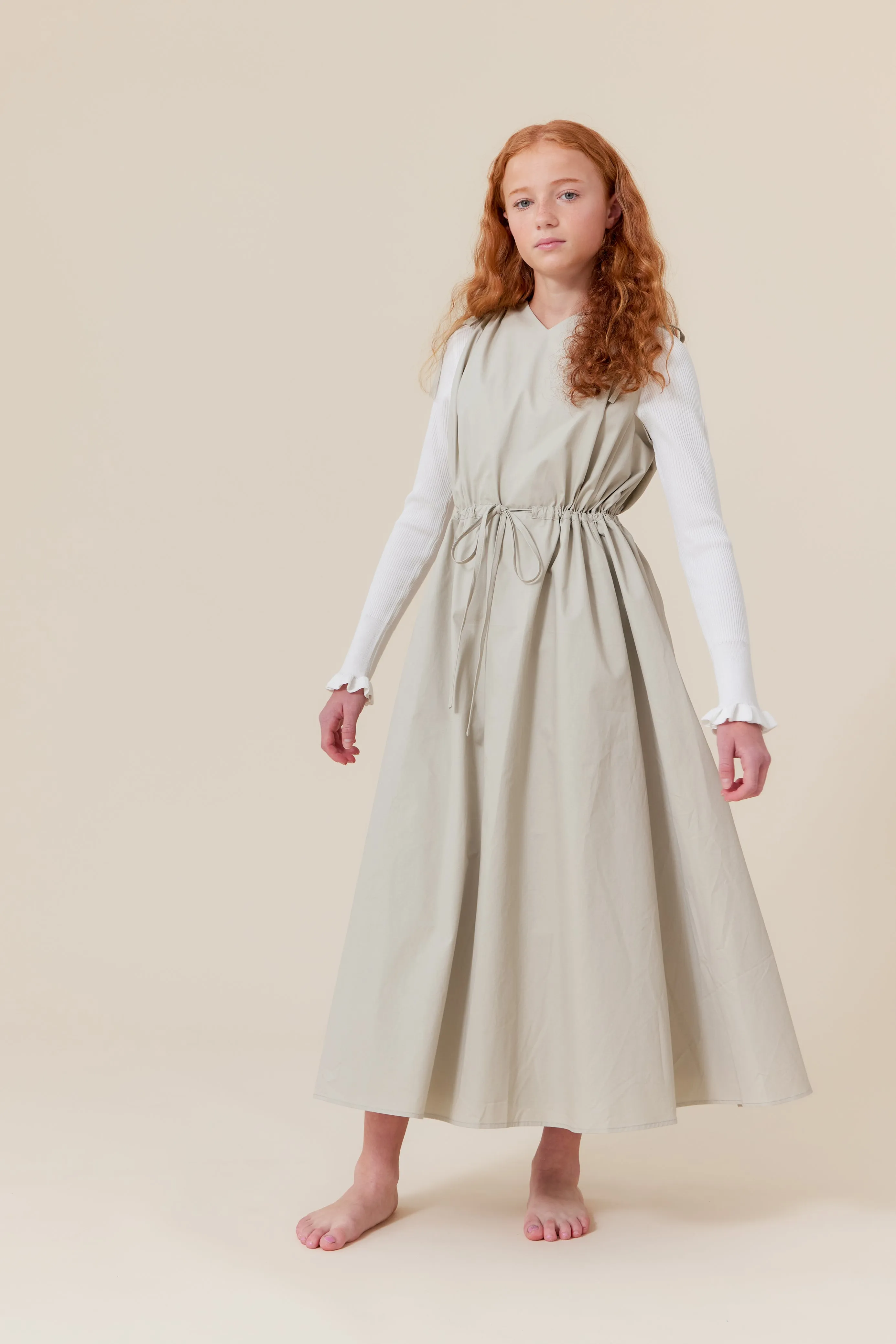 dress elastic pulley waist jumper - vintage