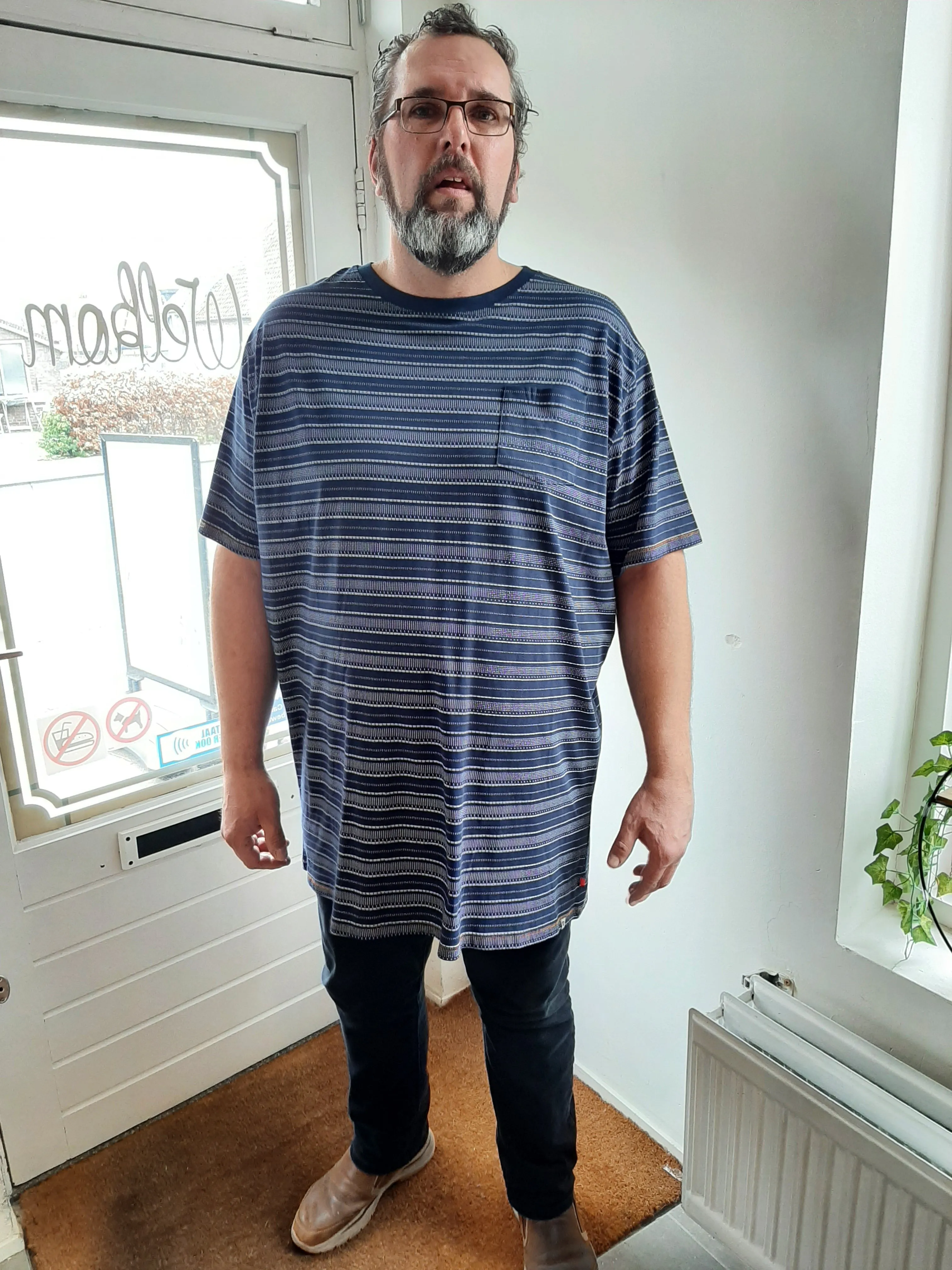 Duke 555 Caspian T-Shirt Blauw Plussize